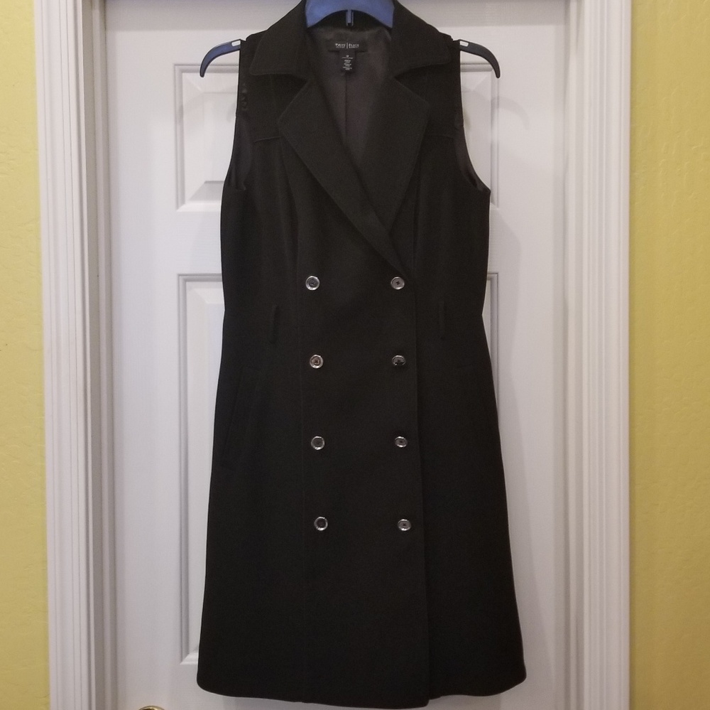 White House Black Market Black Midi Dress